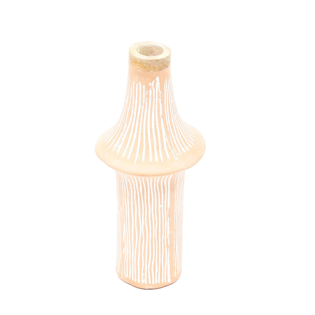 Handcrafted Eco-Mix Tall Decorative Flower Vase -Sustainable & Stylish Accent Piece-7X7X17